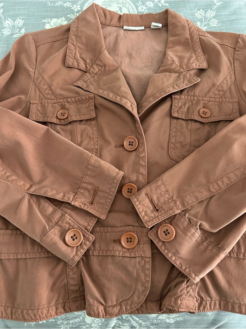 Halogen | Light Brown-Rust |Button-Up Jacket | Size Small - Picture 3 of 8